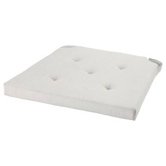 IKEA Justina chair pad, natural, 42/35x40x4 cm offer