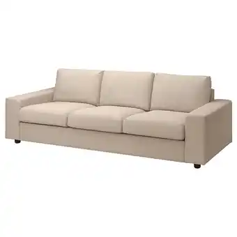 IKEA Vimle 3-seat sofa, with wide armrests/hallarp beige offer