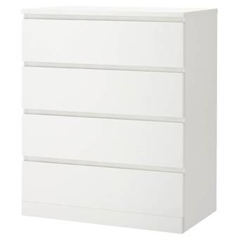 IKEA Malm chest of 4 drawers, white, 80x100 cm offer