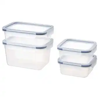 IKEA Ikea 365+ food container with lid, set of 4, plastic offer