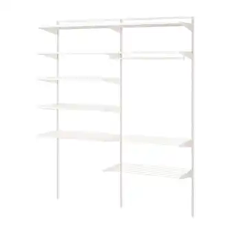 Boaxel laundry combination, white, 165x40x201 cm
