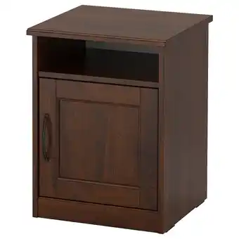Songesand bedside table, brown, 42x40 cm