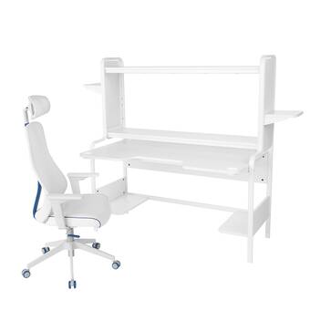 IKEA Fredde / matchspel gaming desk and chair, white offer