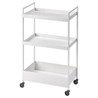 IKEA Nissafors trolley, white, 50.5x30x83 cm offer