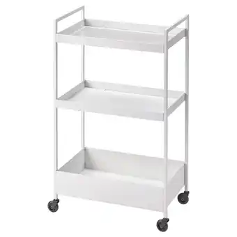 IKEA Nissafors trolley, white, 50.5x30x83 cm offer