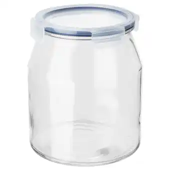 Ikea 365+ jar with lid, glass/plastic, 3.3 l