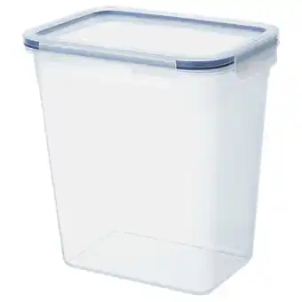 Ikea 365+ food container with lid, rectangular/plastic, 4.2 l