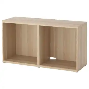 IKEA Bestå tv bench, white stained oak effect, 120x40x64 cm offer