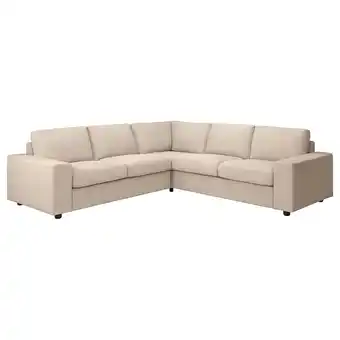 IKEA Vimle corner sofa, 4-seat, with wide armrests/hallarp beige offer