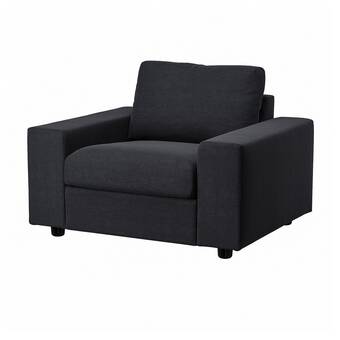 IKEA Vimle armchair, with wide armrests/saxemara black-blue offer