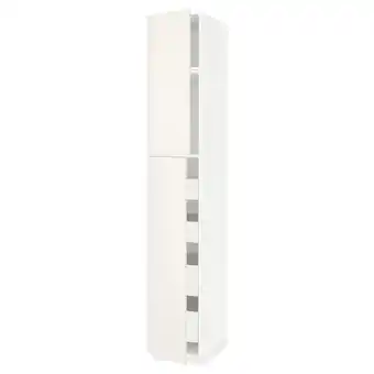 IKEA Metod / maximera hi cab w 2 doors/4 drawers, white/veddinge white, 40x60x240 cm offer