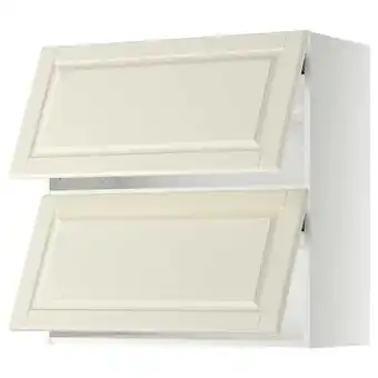 IKEA Metod wall cabinet horizontal w 2 doors, white/bodbyn off-white, 80x37x80 cm offer
