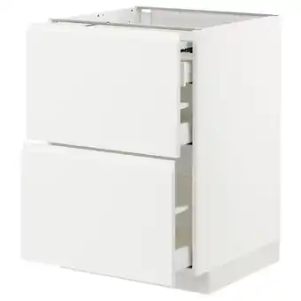 IKEA Metod / maximera bc w pull-out work surface/3drw, white/voxtorp matt white, 60x60x80 cm offer