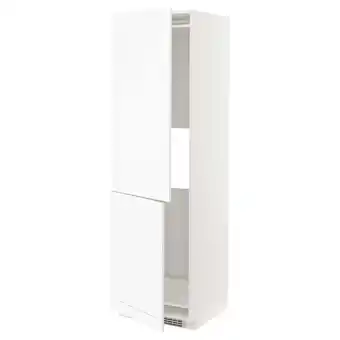 IKEA Metod hi cab f fridge or freezer w 2 drs, white enköping/white wood effect, 60x60x200 cm offer