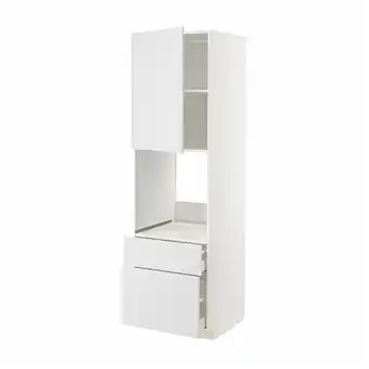 IKEA Metod / maximera hi cab f ov w dr/2 frnt/1 m/1 h drw, white/stensund white, 60x60x200 cm offer