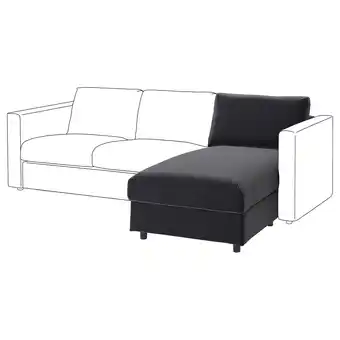 IKEA Vimle chaise longue section, djuparp dark grey offer