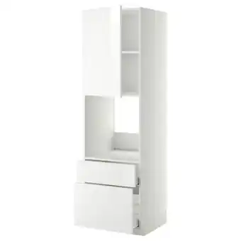 IKEA Metod / maximera hi cab f ov w dr/2 frnt/1 m/1 h drw, white/ringhult white, 60x60x200 cm offer