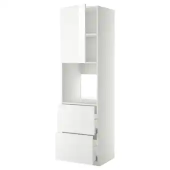 IKEA Metod / maximera hi cab f ov w dr/2 frnts/2 hi drwrs, white/ringhult white, 60x60x220 cm offer