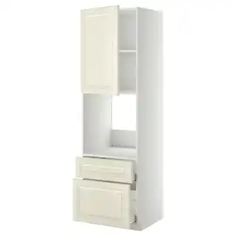 IKEA Metod / maximera hi cab f ov w dr/2 frnt/1 m/1 h drw, white/bodbyn off-white, 60x60x200 cm offer