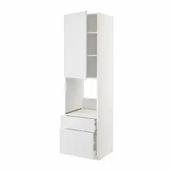 IKEA Metod / maximera hi cab f ov w dr/2 frnt/1 m/1 h drw, white/stensund white, 60x60x220 cm offer