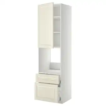 IKEA Metod / maximera hi cab f ov w dr/2 frnt/1 m/1 h drw, white/bodbyn off-white, 60x60x220 cm offer