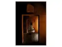 LivingStyles "Moroccan Arches" Framed Canvas Wall Art Print, No.2, 120cm offer