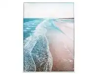 LivingStyles "Shallow Tide" Framed Canvas Wall Art Print, 110cm offer