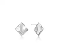Bevilles Jewellery Ania Haie Crush Mini Square Stud Earrings - Silver offer