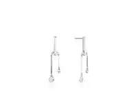 Bevilles Jewellery Ania Haie Double Drop Stud Earrings - Silver offer