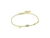 Bevilles Jewellery Ania Haie Turquoise Discs Bracelet - Gold offer