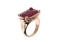 Bevilles Jewellery Bronzallure Queen Plum Agate Ring offer