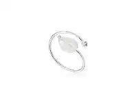 Bevilles Jewellery Ania Haie Pearl Twist Ring Silver offer