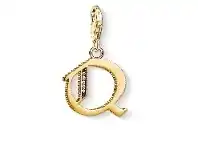 Bevilles Jewellery Thomas Sabo Charm Pendant "Letter Q Gold" offer