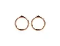 Bevilles Jewellery Bronzallure Small Circle Earrings Golden Rose offer