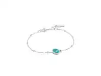 Bevilles Jewellery Ania Haie Turquoise Disc Bracelet - Silver offer