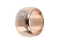 Bevilles Jewellery Bronzallure Band Ring with Heart Cubic Zirconia offer