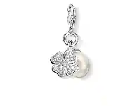 Bevilles Jewellery Thomas Sabo Charm Pendant "Cloverleaf With Pearl" offer