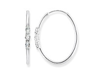 Bevilles Jewellery Thomas Sabo Hoop Earrings "Royalty White" offer