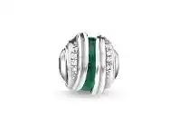 Bevilles Jewellery Thomas Sabo Bead Leaves Malachite Silver offer