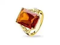 Bevilles Jewellery Thomas Sabo Ring Orange Stone, Large, With Star offer