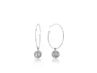 Bevilles Jewellery Ania Haie Boreas Hoop Earrings - Silver offer
