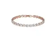 Bronzallure White Cubic Zirconia Tennis Bracelet
