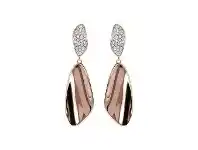 Bevilles Jewellery Bronzallure Leaf Earrings Cubic Zirconia offer