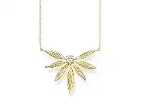 Bevilles Jewellery Thomas Sabo Necklace Leaves Large Gold offer