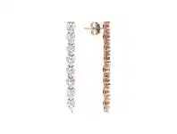 Bevilles Jewellery Bronzallure Cubic Zirconia Long Pendant Earrings offer