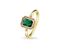 Bevilles Jewellery Thomas Sabo Ring Red & Green Stones, Gold offer