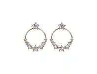 Bevilles Jewellery Bronzallure Hoop Earrings Stars offer