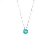 Bevilles Jewellery Ania Haie Turquoise Disc Necklace - Silver offer