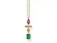 Bevilles Jewellery Thomas Sabo Necklace Colourful Mix Of Forms, Gold offer