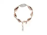 Bevilles Jewellery Bronzallure Leaves Bracelet Cubic Zirconia offer